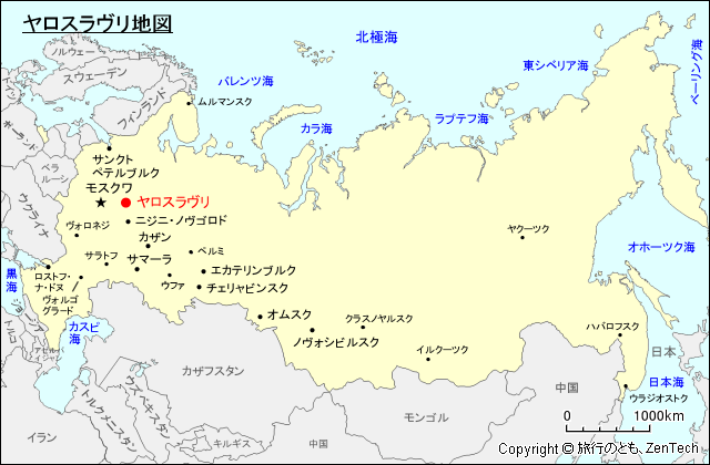 ヤロスラヴリ地図