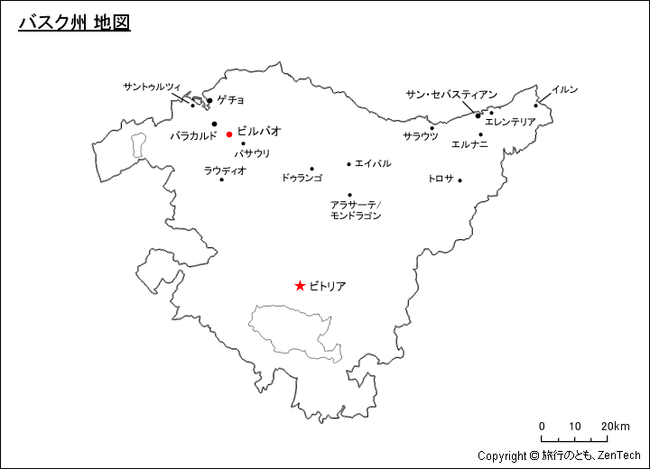 バスク州 地図