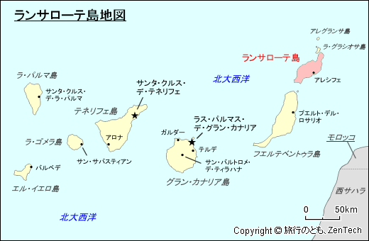 ランサローテ島地図