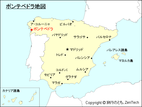 ポンテベドラ地図
