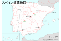 スペイン道路地図