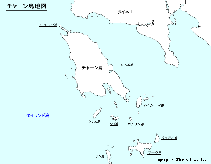 チャーン島地図