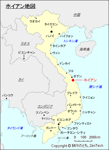 ホイアン地図