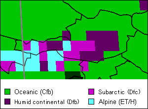 Austria Climate Map
