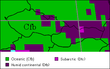 Czech Republic Climate Map