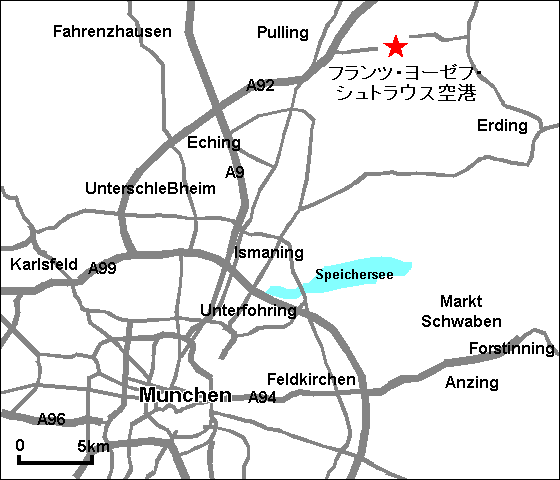 ミュンヘン空港地図