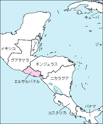 エルサルバドル白地図