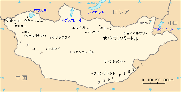 モンゴル地図