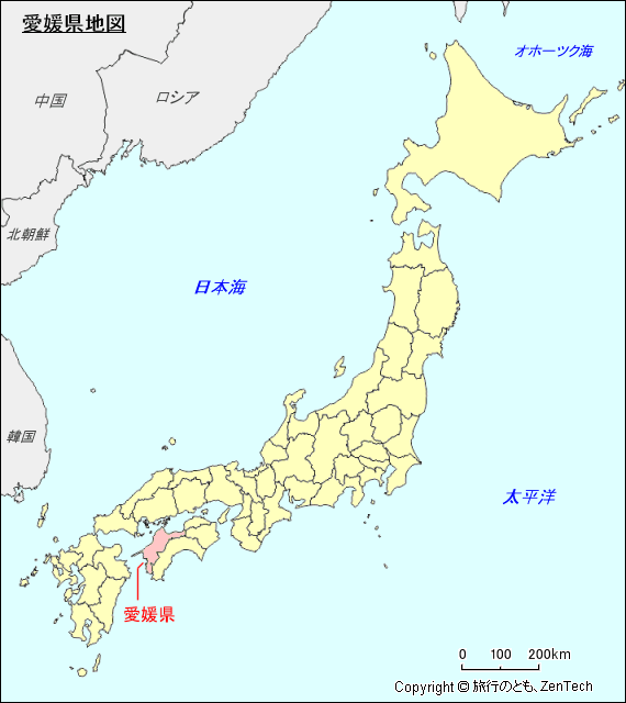 愛媛県地図