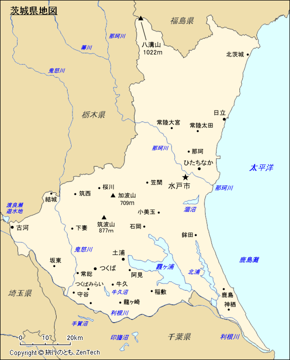 茨城県地図