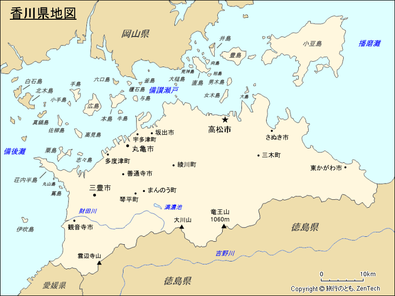 香川県地図