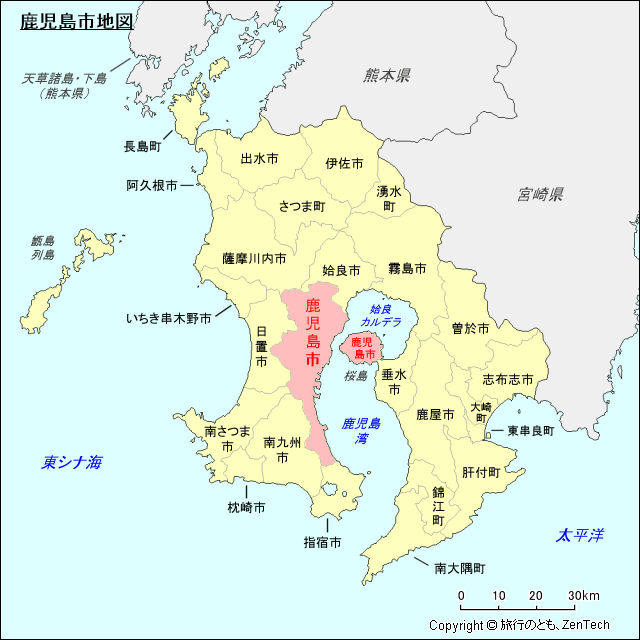 鹿児島市地図