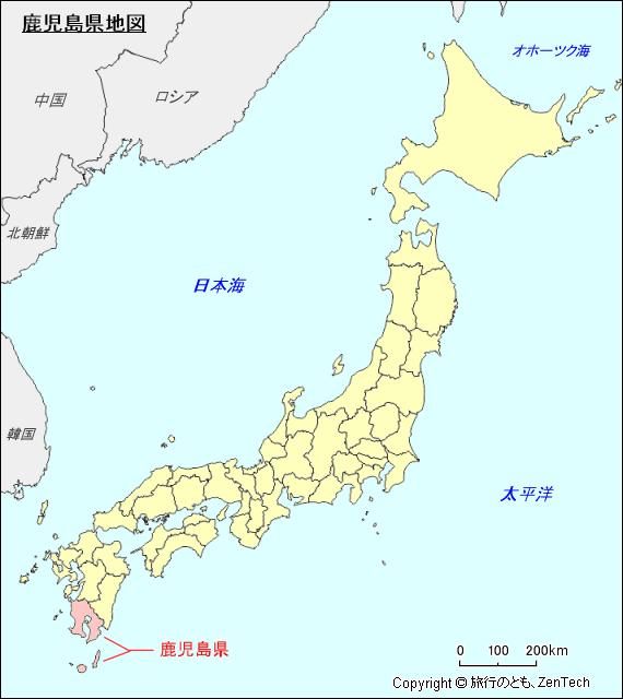 鹿児島県地図