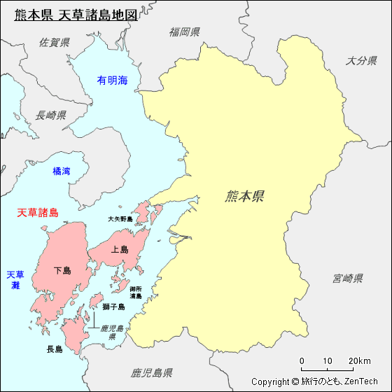 天草諸島地図