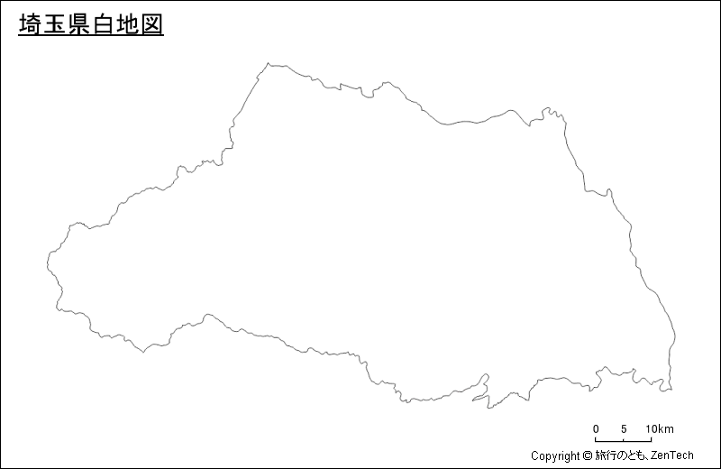 埼玉県白地図