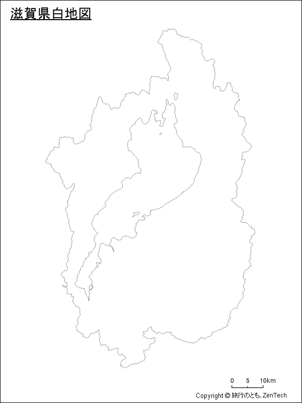 滋賀県白地図