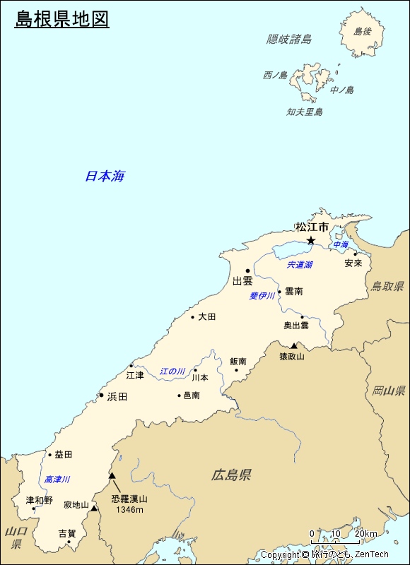 島根県地図