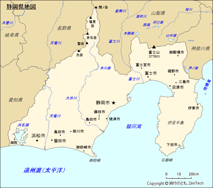 静岡県地図