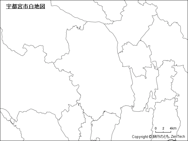 栃木県 宇都宮市地図 旅行のとも Zentech