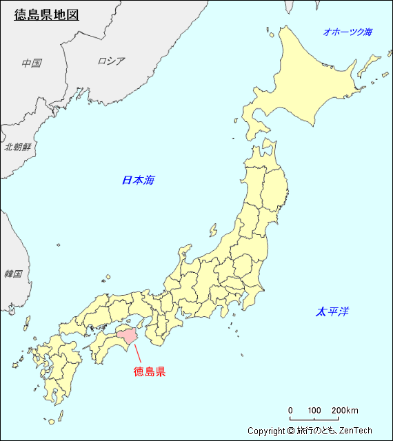 徳島県地図