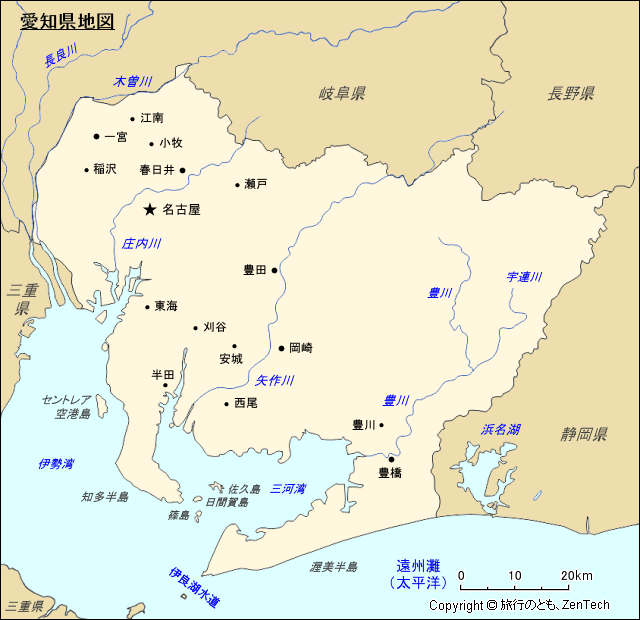 愛知県地図