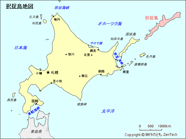 択捉島地図