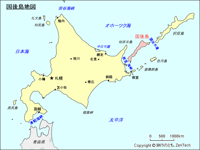 国後島地図