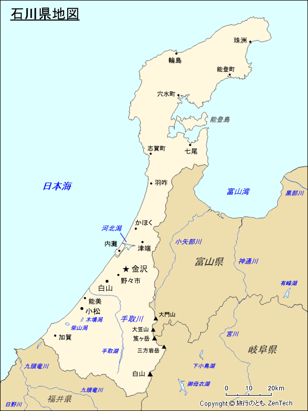 石川県地図