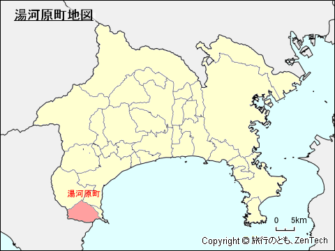 神奈川県湯河原町地図 旅行のとも Zentech