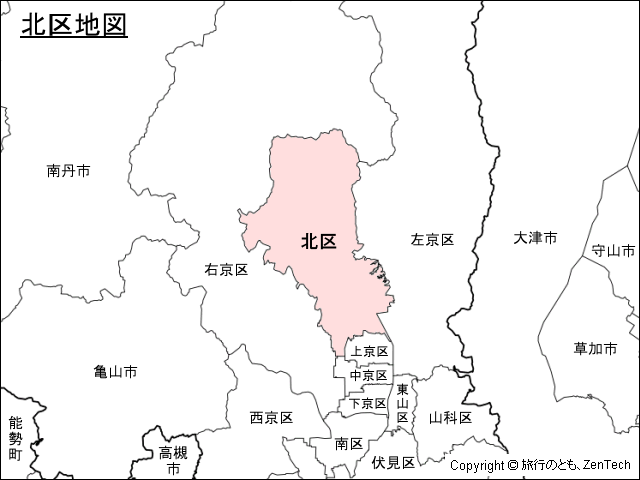 Jungle Maps Map Of Kyoto Wards