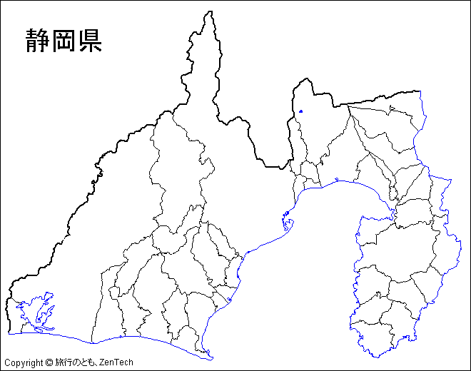 静岡県 市町村地図 旅行のとも Zentech
