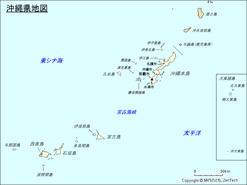 沖縄県地図