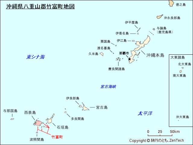 竹富町地図