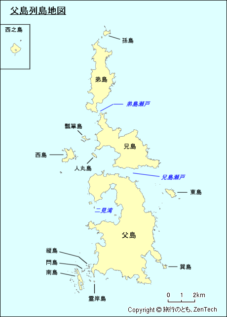 父島列島地図