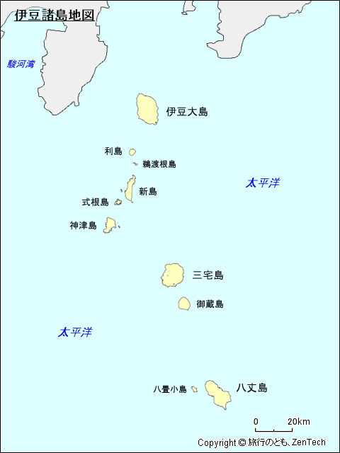 伊豆諸島地図