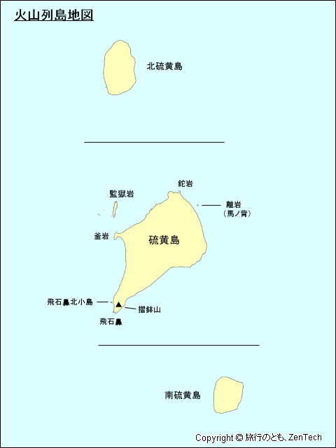 火山列島地図