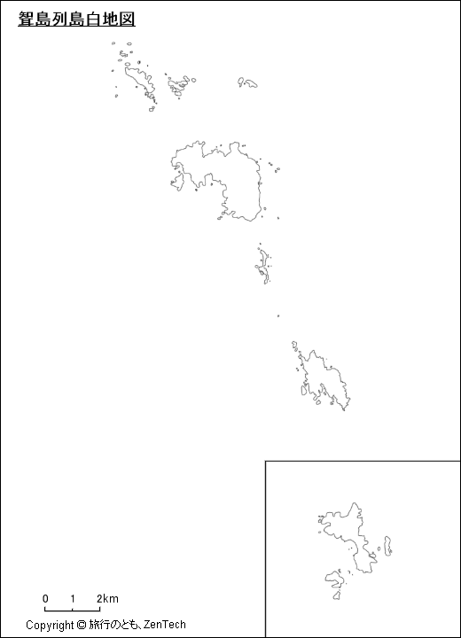 聟島列島白地図