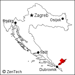 ドゥブロブニク地図