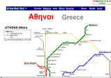 アテネ地下鉄路線図