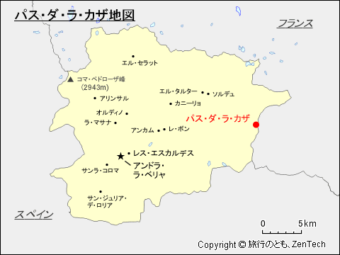 パス・ダ・ラ・カザ地図