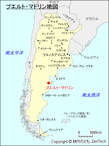 プエルト・マドリン地図