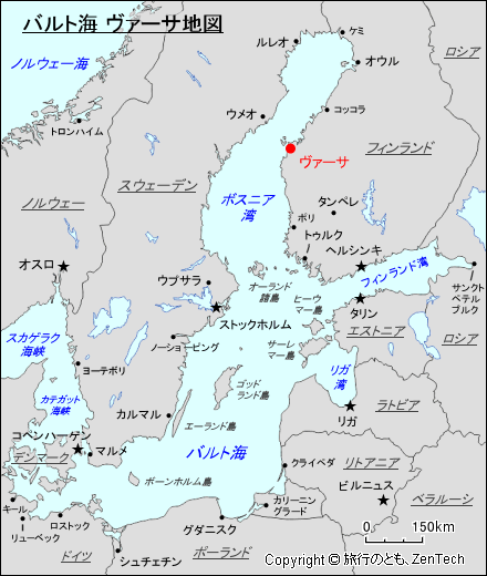 バルト海 ヴァーサ地図