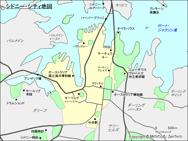 シドニー CBD 地図