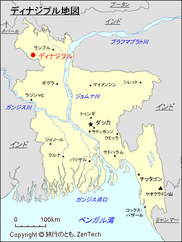 ディナジプル地図