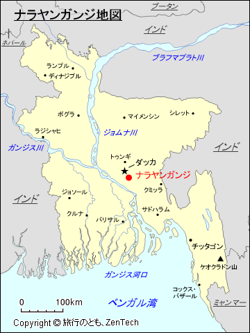ナラヤンガンジ地図