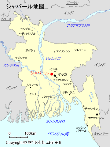 シャバール地図