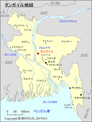 タンガイル地図