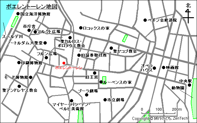 ボエレントーレン地図