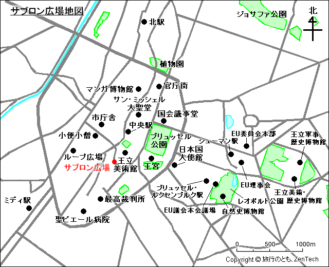 サブロン広場地図