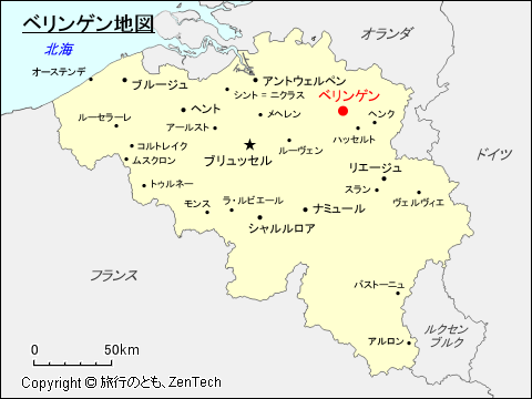 ベリンゲン地図